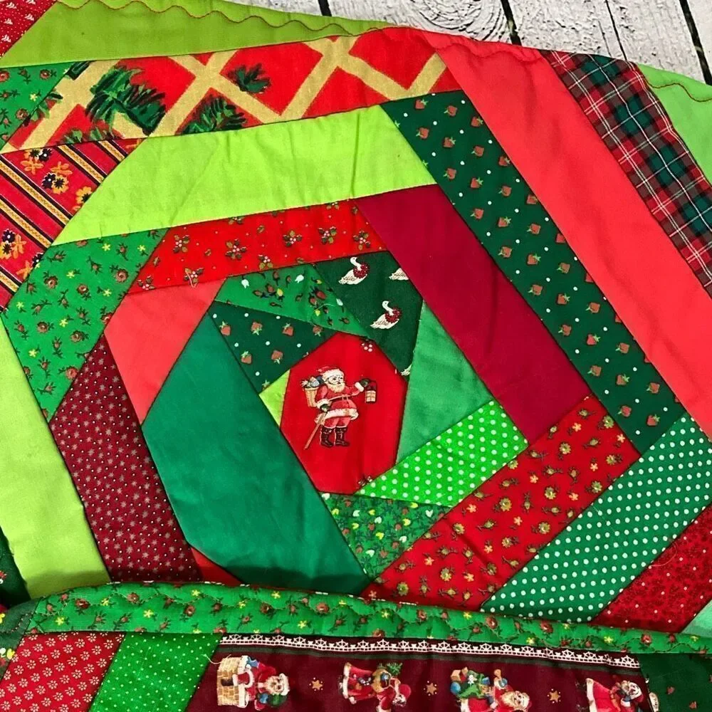 Set of 4 Vintage Quilted Christmas Placemats